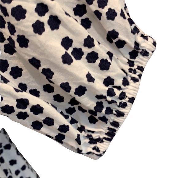 Boden Maya flower polka dot blouse navy & white - Picture 7 of 10